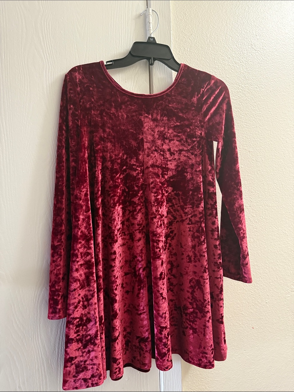 No Boundaries Velvet Mini Dress Size XL Like New